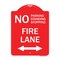 Signmission No Parking Standing or Stopping Fire Lane with Bidirectional Arrow, A-DES-RW-1824-23613 A-DES-RW-1824-23613 - alternate 1